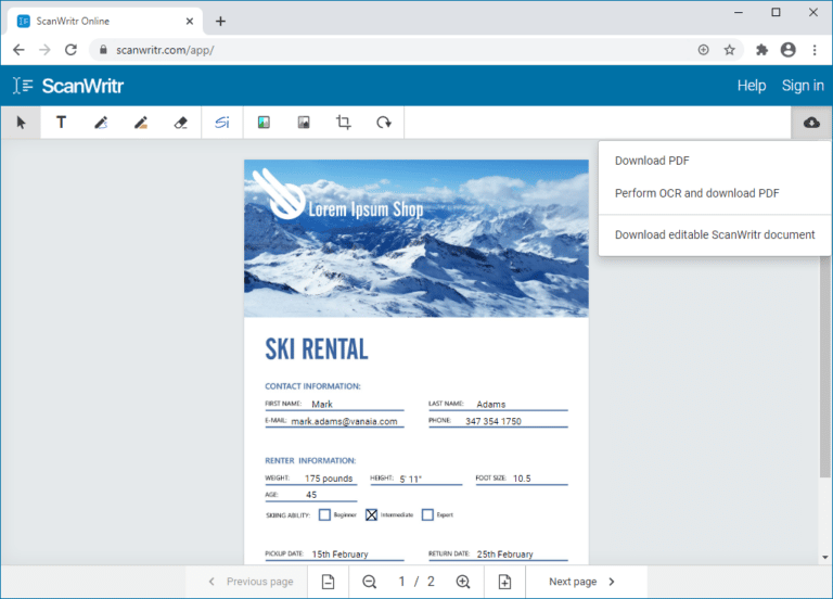 Erase text from image online quick and easy with scanwritr