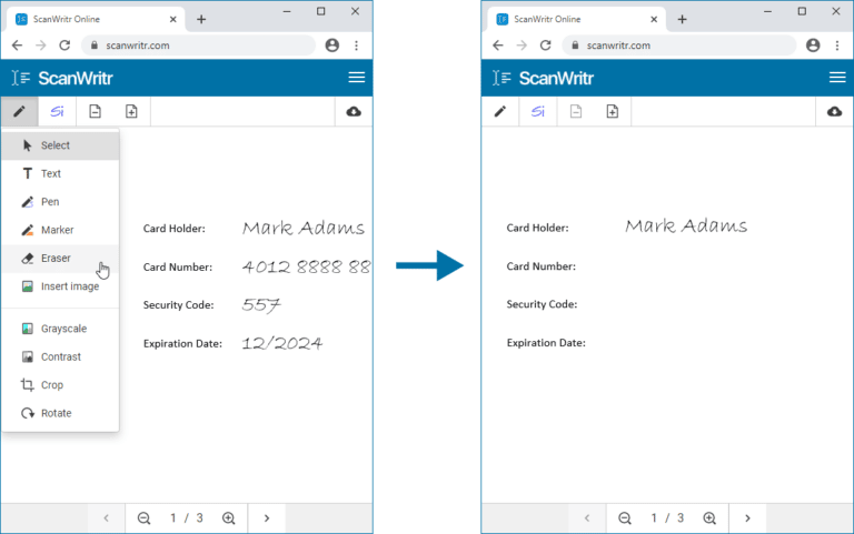 Remove Sensitive Content From Document With ScanWritr