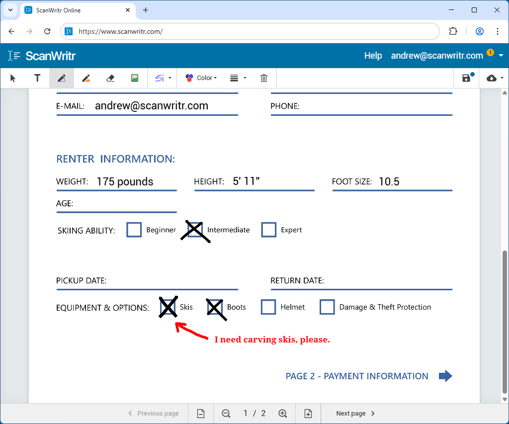 Add comments to PDF online