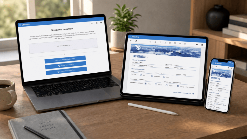 ScanWritr - Best online document editor